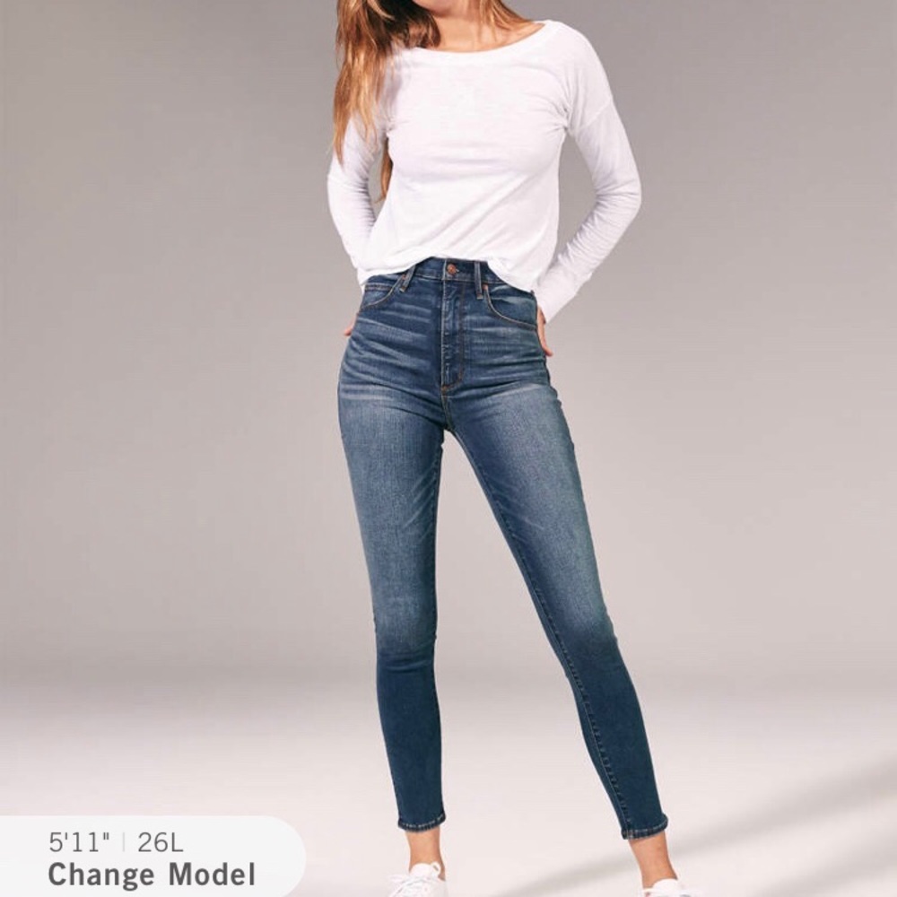 Abercrombie & Fitch High Rise Super Skinny Jeans